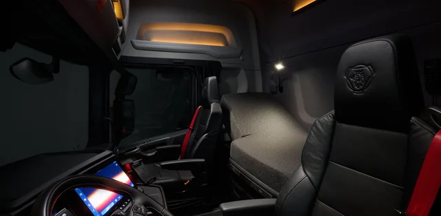 Scania R-series sleeper cab interior