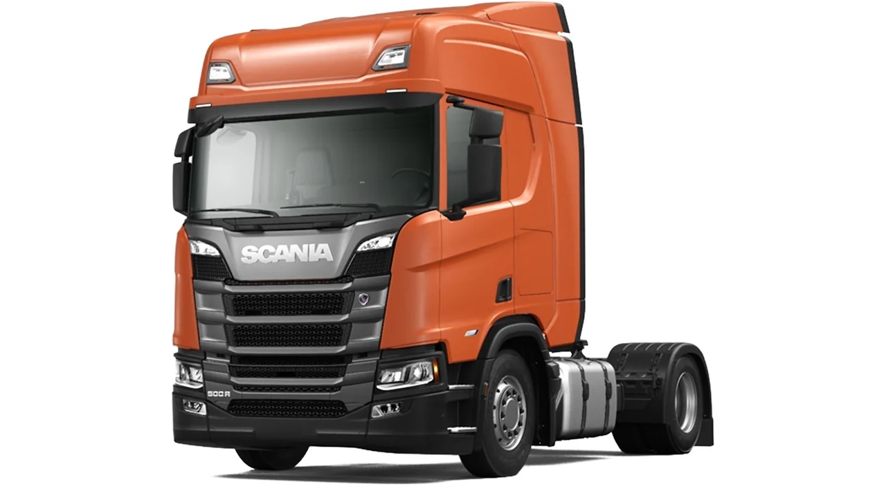 Scania R-series tractor unit, front three-quarter view
