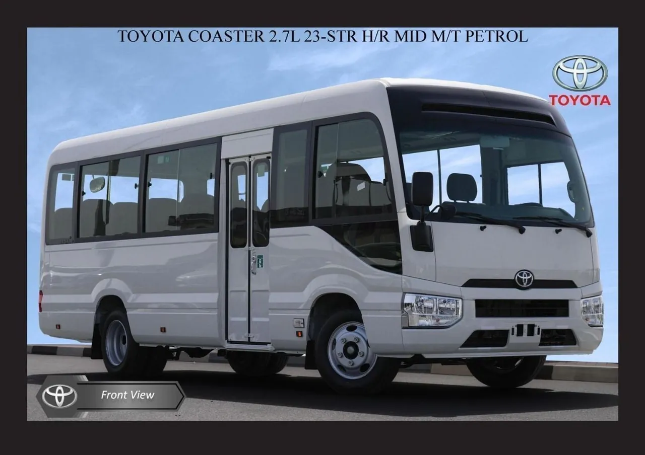 2025 Toyota Coaster 23-seat High Roof Bus, photo 1 of 10 of this vehicle