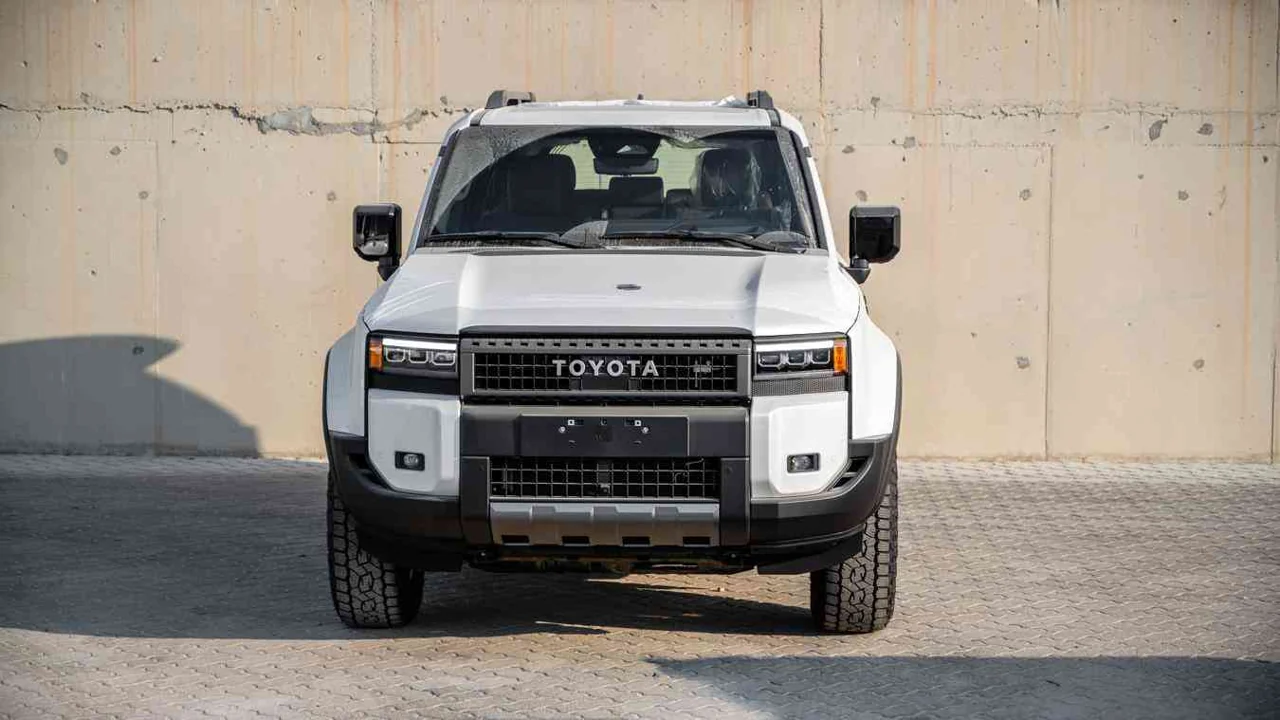 White Land Cruiser Prado 250 Adventure front view